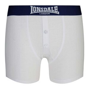 Lonsdale Boys Boxer Shorts (Pack of 2) / White/Navy